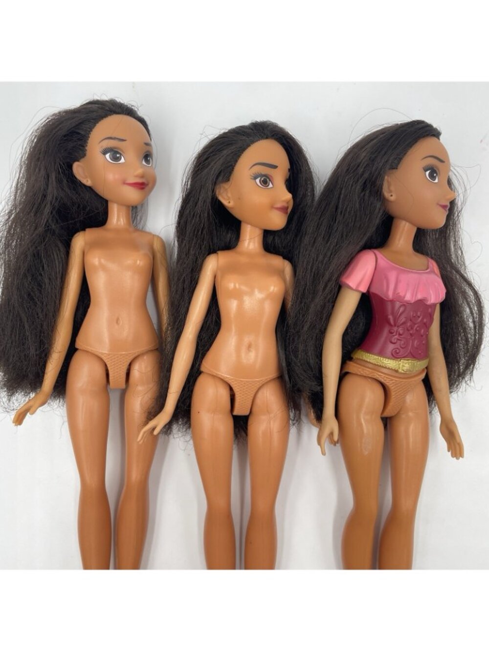 Lot of 3 Disney Elena of Avalor Dolls 11.5" Hasbro Nude for OOAK Custom Art Base - Picture 3 of 10